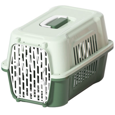 Scatola di trasporto aereo per cani all'aperto con chiusura a bottone in plastica resistente