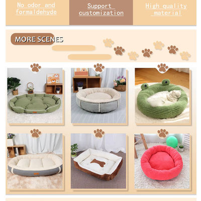 Letto per cani e gatti con capelli ultra lavabili Matera di copertura addensata Pad di velluto Home Pet Sleep