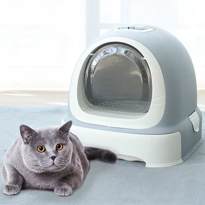 Scatola di plastica di pulizia automatica per gatti per più amici felini