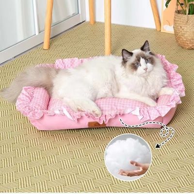 Letto per gatti da lavare di peluche e peluche personalizzabile e lavabile in macchina per una pulizia facile
