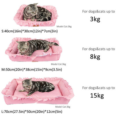 Letto per gatti da lavare di peluche e peluche personalizzabile e lavabile in macchina per una pulizia facile