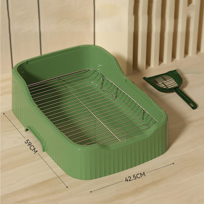 Conveniente vassoio per cani al coperto senza perdite di parete di protezione e design facile da pulire