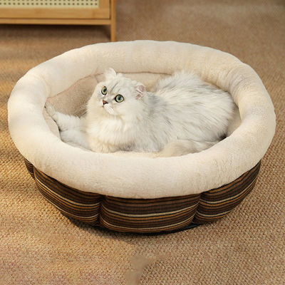 Letto per animali domestici lavabile al chiuso per cani e gattini piccoli Disegni ODM Funzione Caldo Comodo