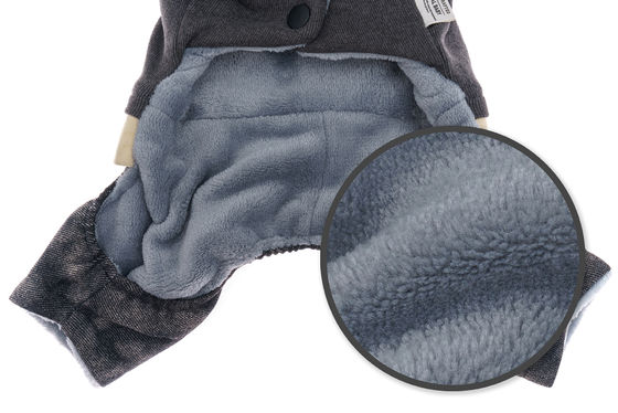 Comodo cappotto per cani caldo 2 strati di velluto rivestito abiti invernali a maglia classici