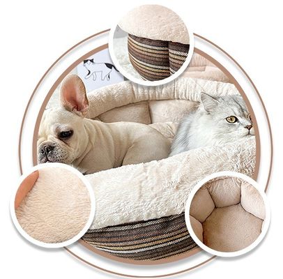 Letto per animali domestici lavabile al chiuso per cani e gattini piccoli Disegni ODM Funzione Caldo Comodo