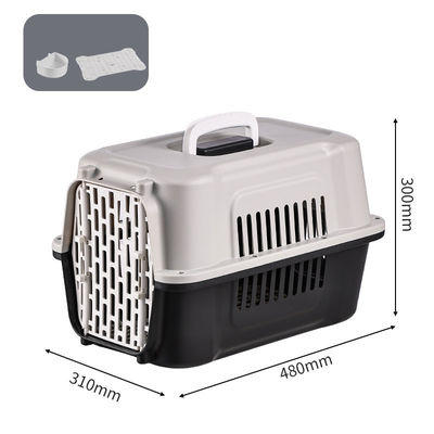 Cat Carrier Pet Travel Bag Multifunzione Pet Transport Cage Portatile con porta in plastica