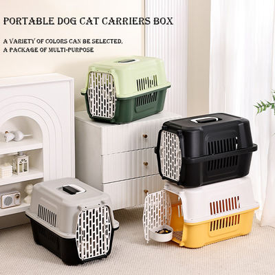 Cat Carrier Pet Travel Bag Multifunzione Pet Transport Cage Portatile con porta in plastica