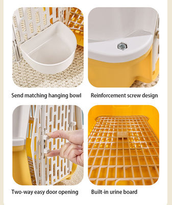 Cat Carrier Pet Travel Bag Multifunzione Pet Transport Cage Portatile con porta in plastica
