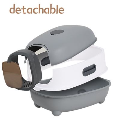 Disegni ODM Scatola per gatti chiusa con padella laterale e coperchio a setaccio superiore facile da pulire