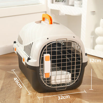 Valigia portatile per animali da visita 5-10 kgCaiola di trasporto Cassa aria per gatti Cassa per animali da compagnia Cassa per cani Cassa per animali da compagnia