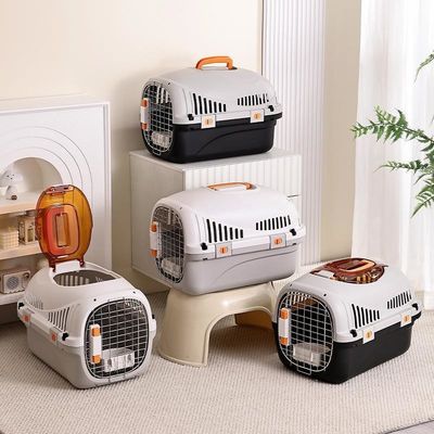 Valigia portatile per animali da visita 5-10 kgCaiola di trasporto Cassa aria per gatti Cassa per animali da compagnia Cassa per cani Cassa per animali da compagnia