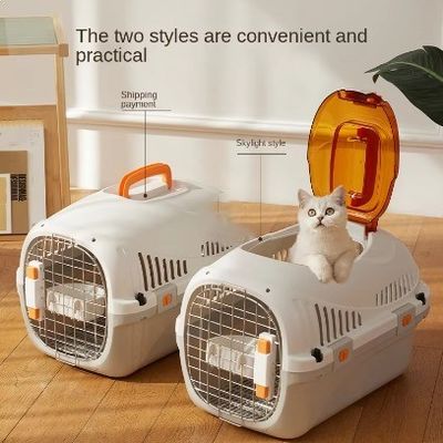 Valigia portatile per animali da visita 5-10 kgCaiola di trasporto Cassa aria per gatti Cassa per animali da compagnia Cassa per cani Cassa per animali da compagnia