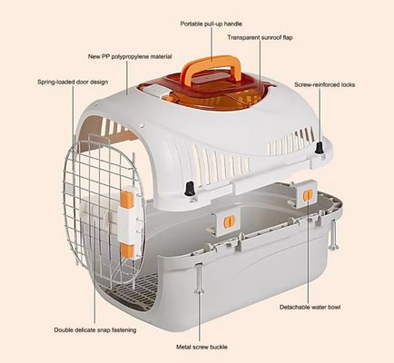 Accessori per i viaggi in auto Cage di trasporto per animali da compagnia approvate per cuccioli e gatti di piccole o medie dimensioni