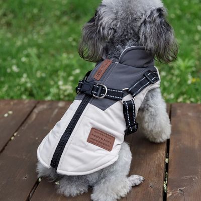 Funzione Caldo Confortevole Impermeabile Colletto di Tartaruga Cane Cappotto invernale per cani piccoli e medi