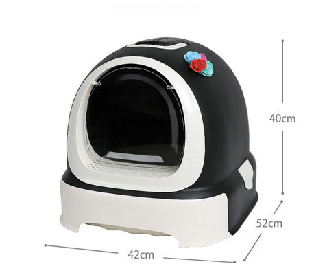 Easy Clean Doraemon Design Cat Litter Box con scooper e coperchio Prevent litter scatter