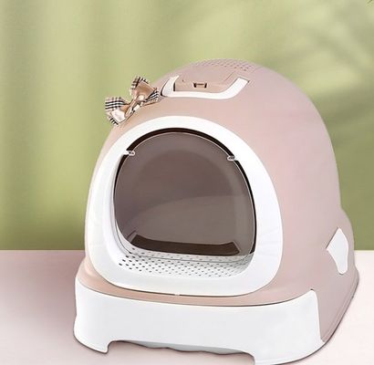 Easy Clean Doraemon Design Cat Litter Box con scooper e coperchio Prevent litter scatter