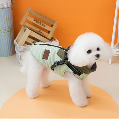 Classe Classico Giacca invernale per cani Indumenti impermeabili e impermeabili ai venti per animali domestici con imbracatura