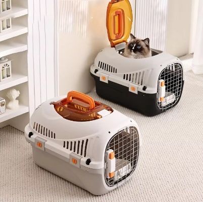 Busta da viaggio in PP per animali da compagnia per gatti, portabicchieri a superficie dura, scatola di trasporto aereo per cani e gatti di piccola taglia