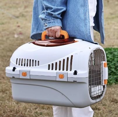 Busta da viaggio in PP per animali da compagnia per gatti, portabicchieri a superficie dura, scatola di trasporto aereo per cani e gatti di piccola taglia