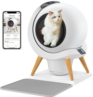 Scatola di spazzatura intelligente auto-pulizia Scatola igienica per gatti automatica Grande capacità e controllo APP