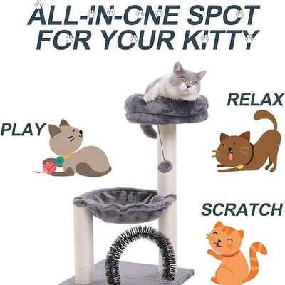 28&quot; Cat Scratching Post con grande letto di amaca e servizio di personalizzazione fornito
