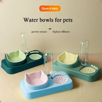 Cane per animali domestici Bottina d'acqua per gatti senza impostazione dell'ora per le ciotole di cibo per gatti e il distributore d'acqua
