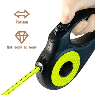 Leash per animali da compagnia regolabile a rilascio rapido 5M 3M ABS retrattile con rivetto