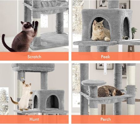 Albero per gatti multi-colore opzionale Sisal integrato Comodo Durabile Alto Gatto Attività Scratcher Albero