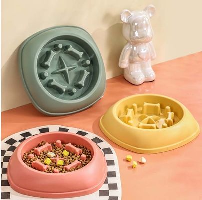 Anti-spilla Slow Food Bowl per animali di piccola e media taglia Logo personalizzato accettabile