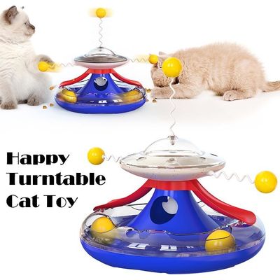 Long Time Used Advantage Gatto Paly giocattoli perdita di cibo pet puzzle interattivo giocattolo giradischi
