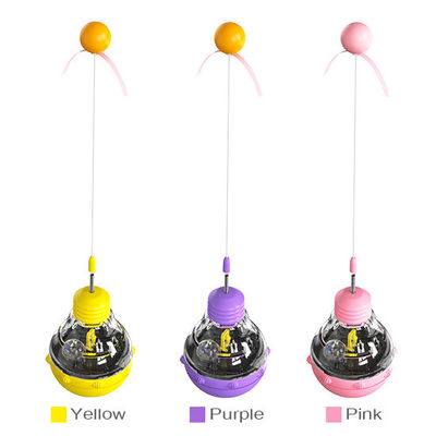 Long Time Used Interactive Cat Toy Fun Cat Stick con lampadina e leaky food tumbler
