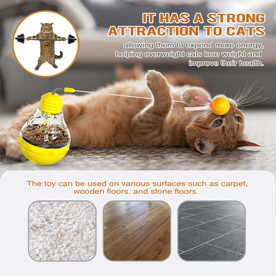 Long Time Used Interactive Cat Toy Fun Cat Stick con lampadina e leaky food tumbler