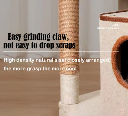 Funzione Fun Play 143cm Classic Cat Tree con doppio condominio e Sisal Cat Scratching Post