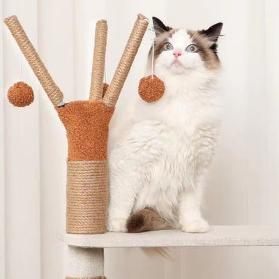 Funzione Fun Play 143cm Classic Cat Tree con doppio condominio e Sisal Cat Scratching Post