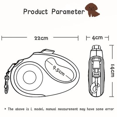 Guinzaglio per cani automatico retrattile stile classico anti-slip resistente agli urti resistente alle cadute