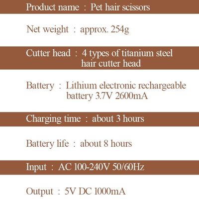 Clipper per capelli per cani con display LED a logo personalizzato inclusi