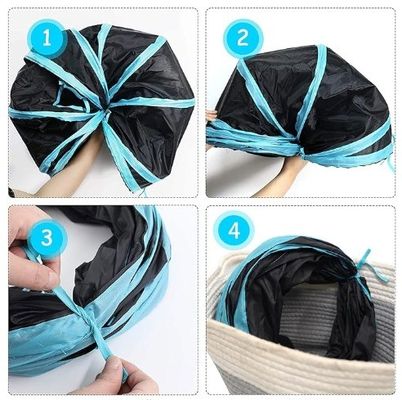 OEM/ODM Interattivo Gatto Gioco Divertente 4 Way S tipo Gatto Tunnel Pet Pieghevole Extra Large