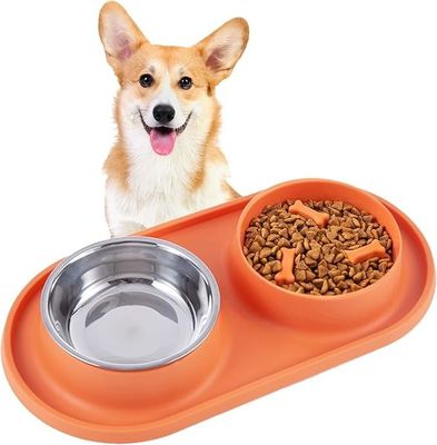 Ciotola di cibo per cani a alimentazione lenta con design anti-discarica e vantaggio ecologico