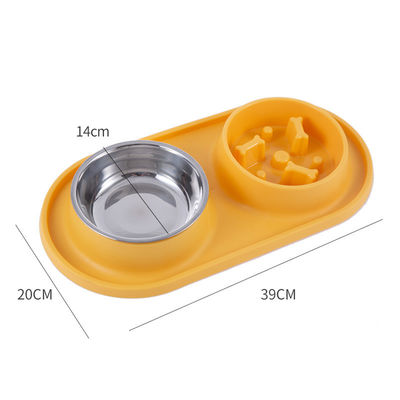 Ciotola di cibo per cani a alimentazione lenta con design anti-discarica e vantaggio ecologico