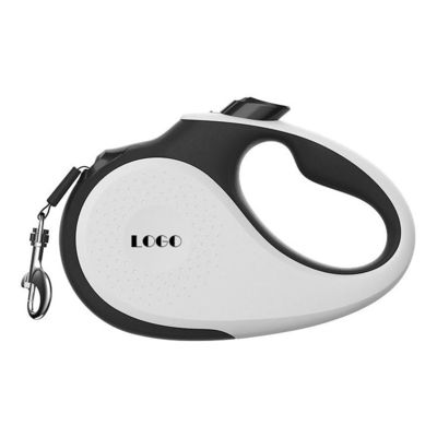 Nastro di nylon resistente Leash da cane retrattile da 16 piedi con modello solido e maniglia antiscivolo