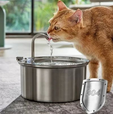 Dispensatore automatico di acqua per animali domestici in acciaio inossidabile per cani e gatti