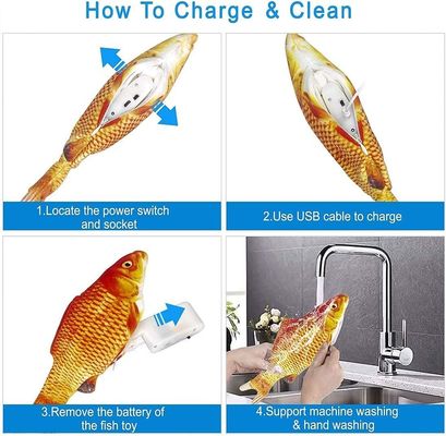 Gioco creativo 3D a forma di pesce di carpa alimentato da energia sicuro e popolare per regali per animali domestici
