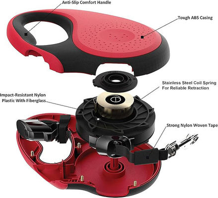 Guinzaglio di filo per cani da compagnia Guinzaglio rimovibile ad uso pesante e riflettente personalizzato a 360°