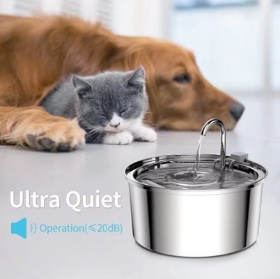 Dispensatore automatico di acqua per animali domestici in acciaio inossidabile per cani e gatti