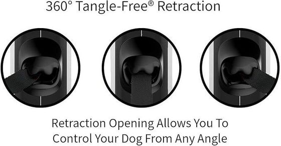 Conveniente soluzione per camminare Leash riflettente e ripiegabile per cani Modello solido