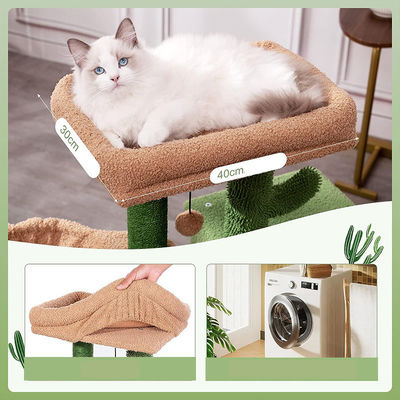 Cattus Cat Tree sostenibile alto 30 pollici Torre per gatti a più livelli per divertimento e condominio per gatti