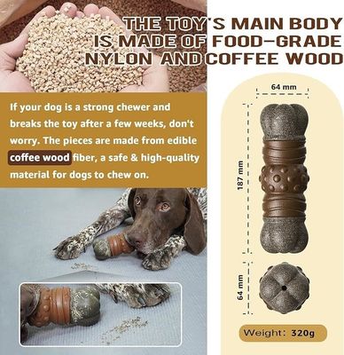 Stile di moda sostenibile Cane Gioco strillato bastone Osso per la pulizia dei denti giocattoli da masticare