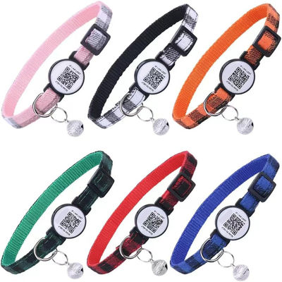 Cintura regolabile Airtag Cassa Collare per gatti con nylon riflettente e sicurezza Breakaways Buckle