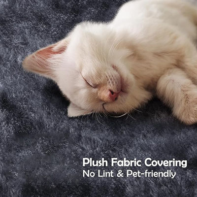 Gioco divertente Piatto di peluche per animali da compagnia Albero gatto con solidi pali da graffio e grande telaio da arrampicata