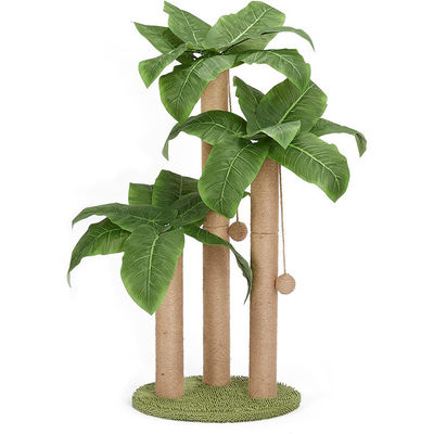 Arredamento per gatti Casa per animali da compagnia Alto 80 cm Naturale Sisal Albero per gatti con palla e 3 pilastri